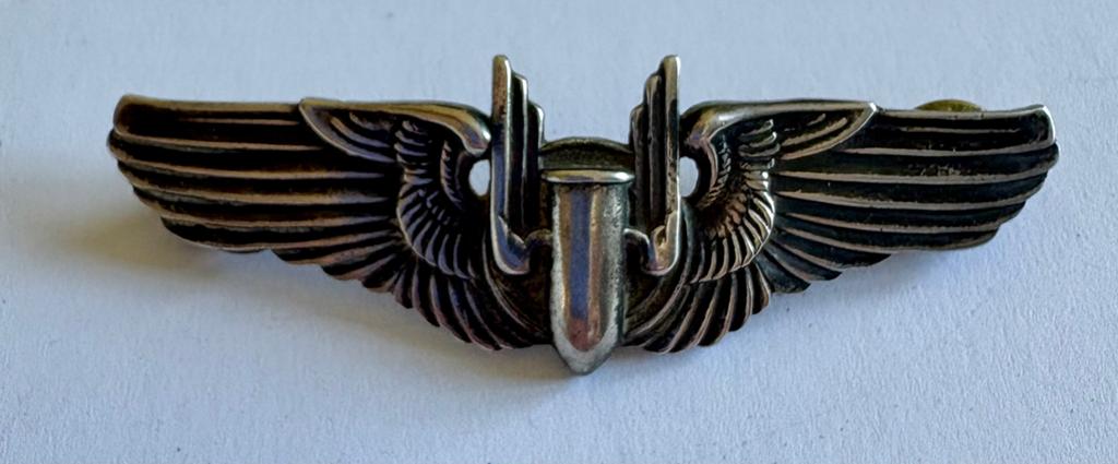 WW2 USAAF Aerial Gunner wings badge, Ophalen of Verzenden
