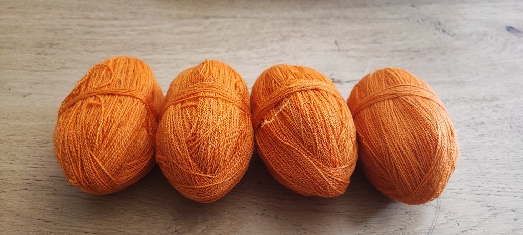 Breikatoen restjes oranje, Hobby en Vrije tijd, Ophalen of Verzenden, Zo goed als nieuw