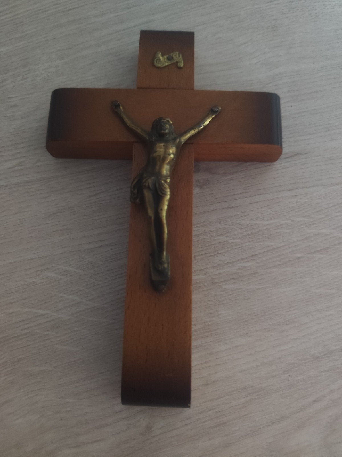 Ancien crucifix mural Art Déco, Enlèvement ou Envoi