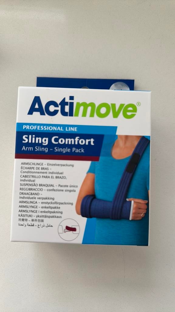 Arm sling, Ophalen, Zo goed als nieuw