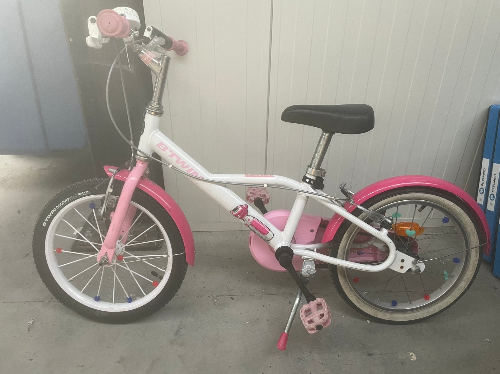 Meisjesfiets 16 inch, Ophalen, Gebruikt, 16 tot 20 inch