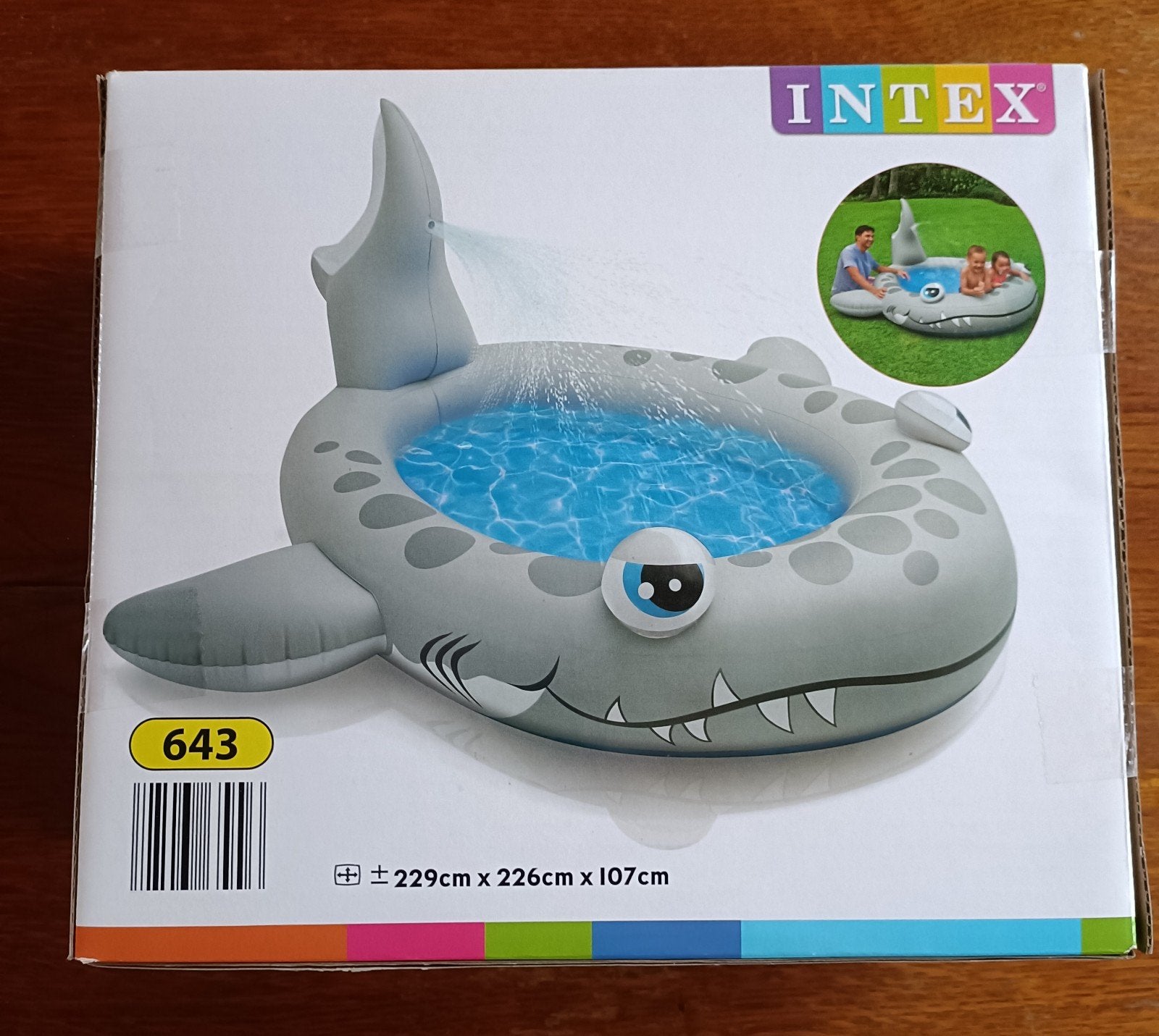 Piscine Requin Intex, Enlèvement