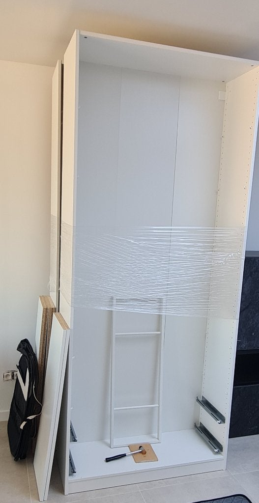 2 IKEA PAX KASTEN (zonder lades) 100x35x236cm, Huis en Inrichting, Kasten | Kleerkasten, Ophalen, 200 cm of meer, Met plank(en)