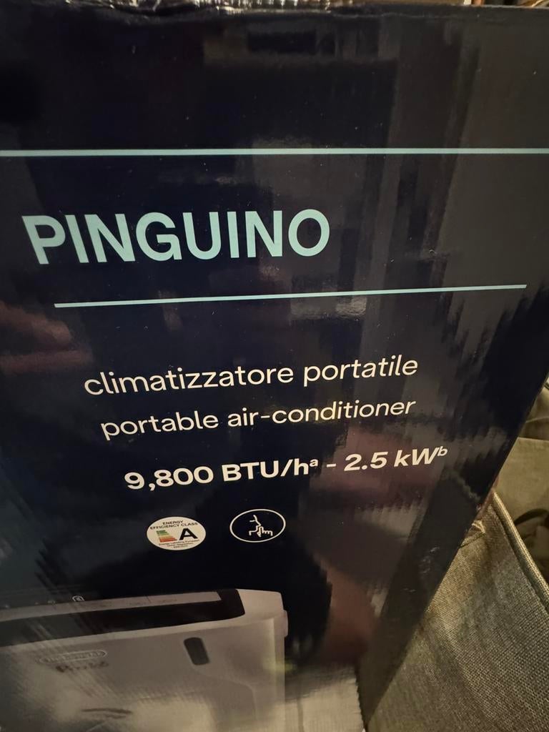 Mobiele airco Delonghi Pinguino, Ophalen, Timer, 3 snelheden of meer, Zo goed als nieuw
