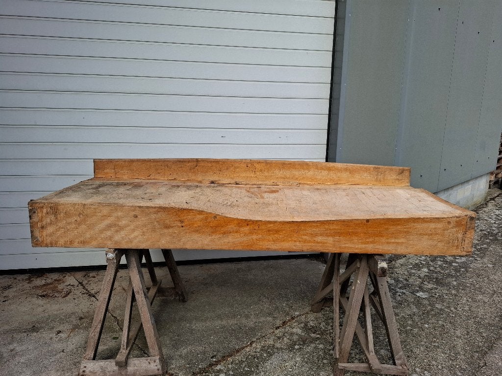 Origineel Antiek Hakblok XL 200cm - Zonder Poten, Antiek en Kunst, Ophalen