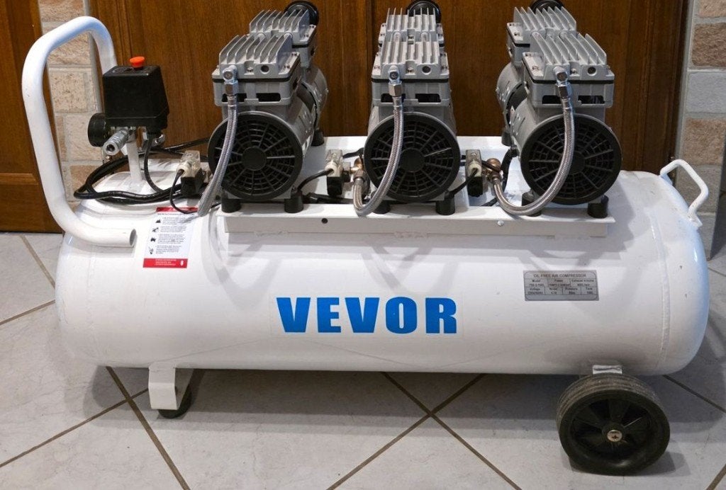 compresseur Vevor 100L, Bricolage & Construction, Compresseurs, Enlèvement, 6 à 10 bars, 25 à 100 litres, Mobile