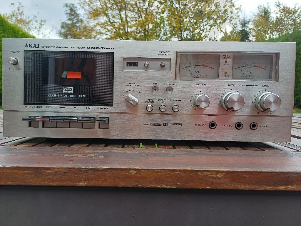Akai GXC709D cassettedeck, Audio, Tv en Foto, Cassettedecks, Ophalen, Enkel, Akai, Tape counter