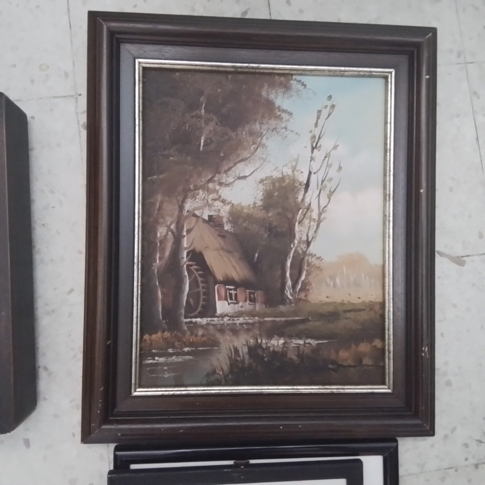2 oude schilderijtjes, Ophalen