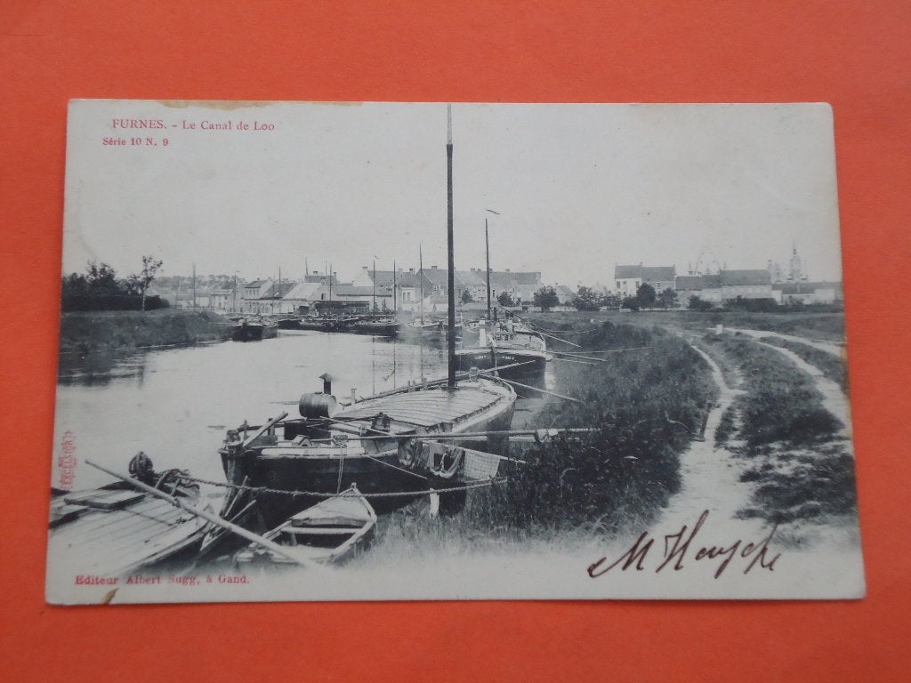 Veurne - Furnes Le Canal de Loo, Verzamelen, Ophalen of Verzenden, Voor 1920, Gelopen, West-Vlaanderen