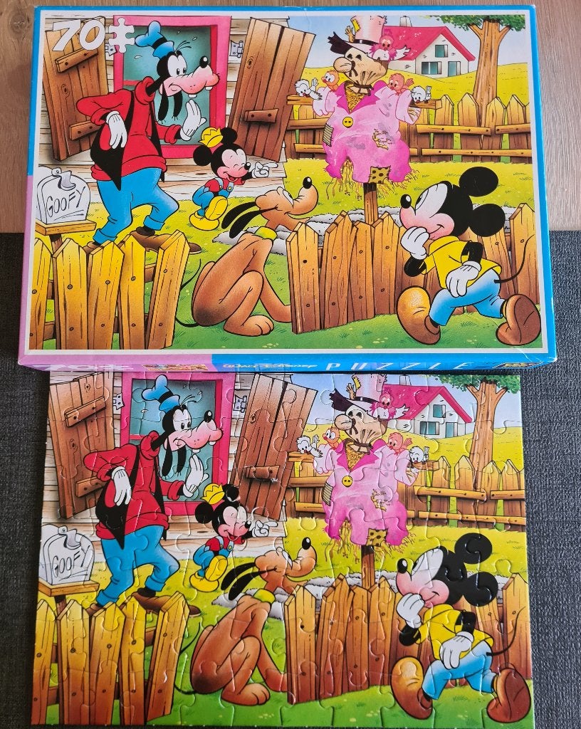 Puzzel Goofy - mickey - pluto 70 stuks, Enlèvement