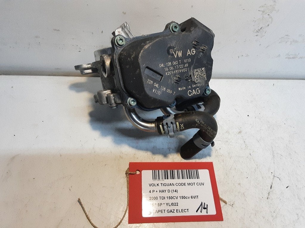 BOITIER PAPILLON Volkswagen Tiguan (5N1 / 2) (04L128063T), Volkswagen, Mevr. I. Hauben, Utilisé, Rue de l'Espoir 34 34
4030  GRIVEGNÉE, BE