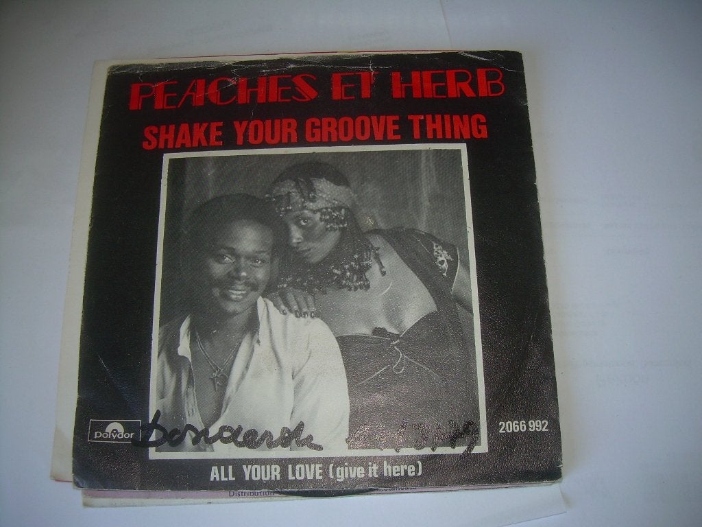 45 T SINGLE - peaches & Herb ‎– Shake Your Groove Thing, Fotohoes, 7 inch, Ophalen of Verzenden, Zo goed als nieuw