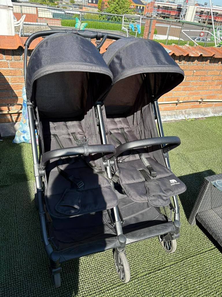 Duo kinderwagen, Kinderen en Baby's, Tweelingen en Meerlingen, Ophalen, Zo goed als nieuw