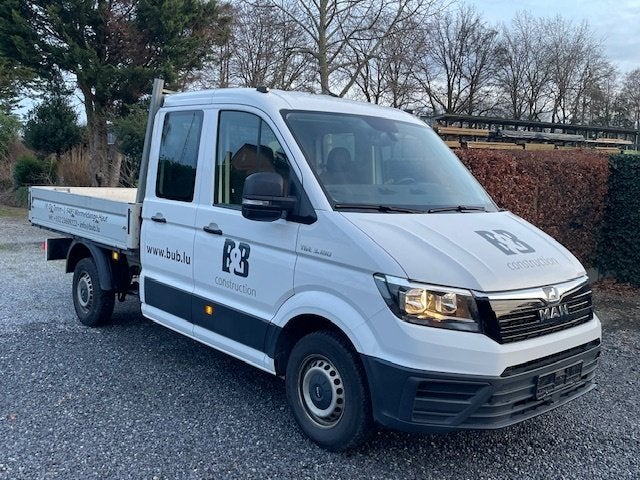 MAN TGE 3.180 Dubbel Cab 7pl ,2022 lichte Vracht 3.5T,180pk!, Voorwielaandrijving, 4 deurs, Stof, Euro 6
