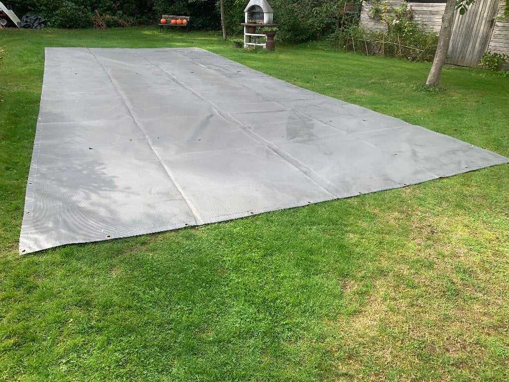 afdekzeil zwembad 11m x 4.2m, Tuin en Terras, Ophalen, Gebruikt, Afdekzeil
