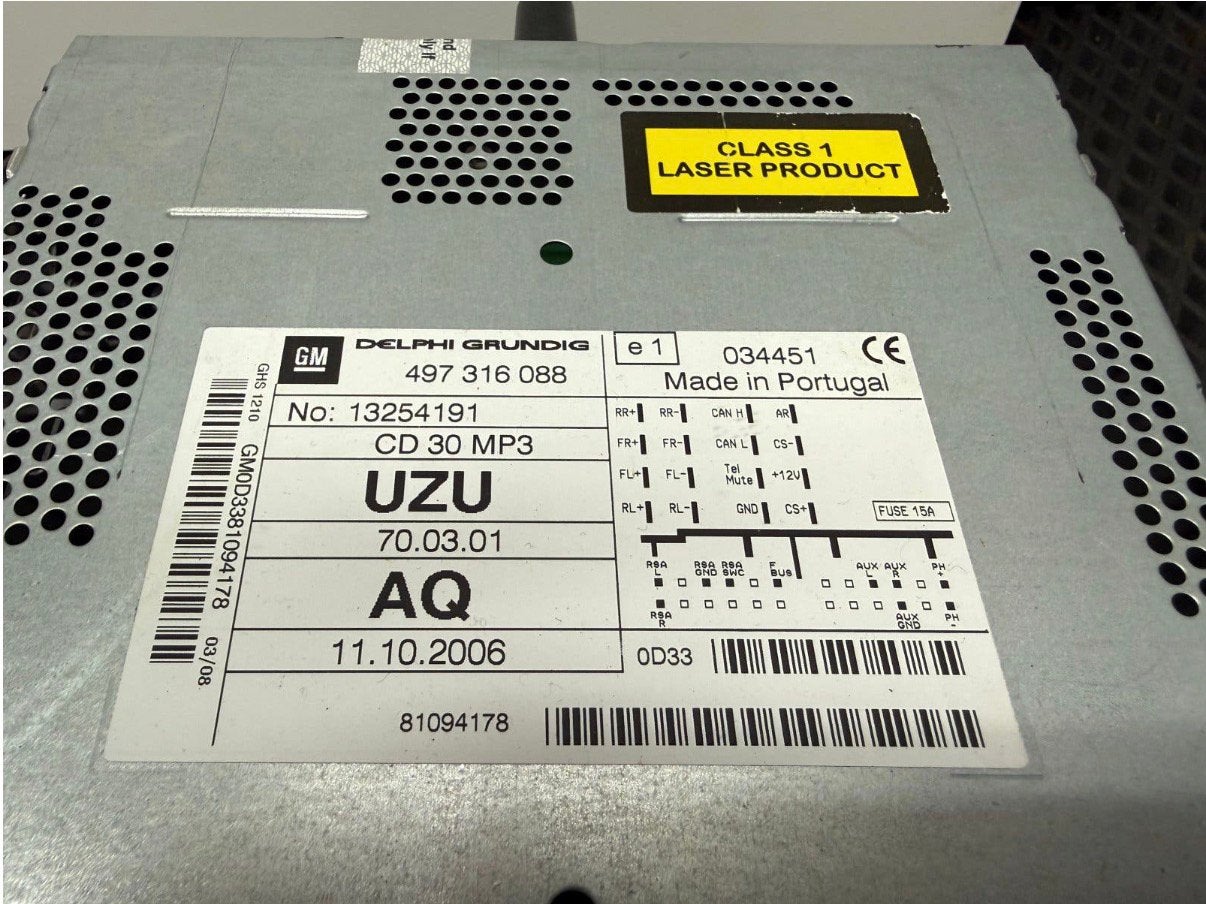 Autoradio Opel Corsa D 2006, Ophalen of Verzenden, Zo goed als nieuw