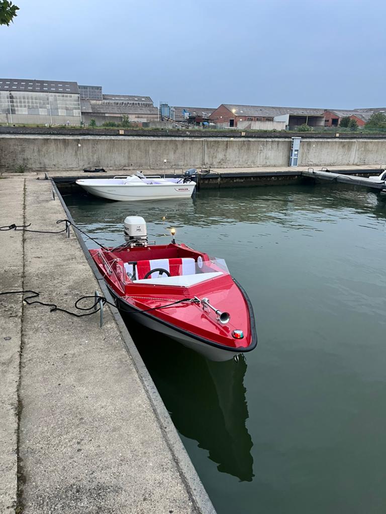 Speedboot met 35pk volledig gerestaureerd, Ophalen, Zo goed als nieuw, Elektrische start