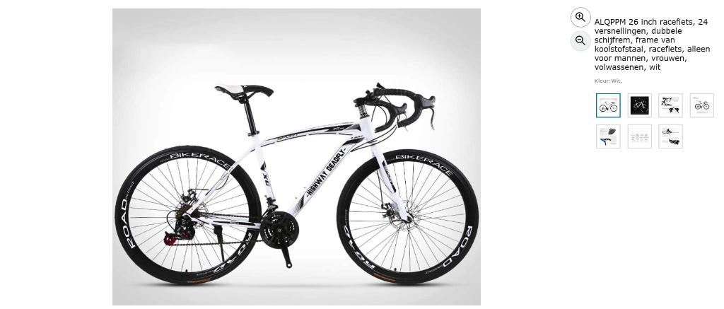 koersfiets ALQPPM, Fietsen en Brommers, 26 inch, Nieuw, Meer dan 20 versnellingen, Schijfrem