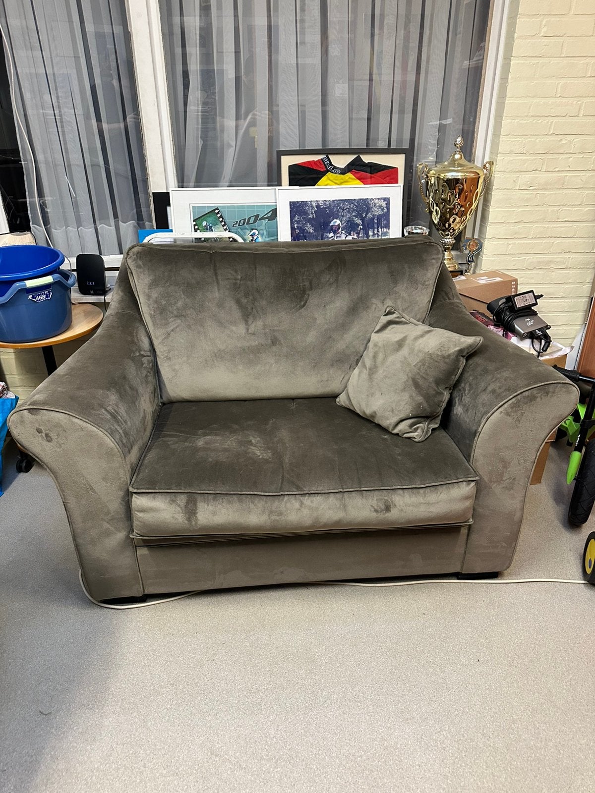 1,5 zit, Huis en Inrichting, Ophalen, Gebruikt, Overige maten, 75 tot 100 cm