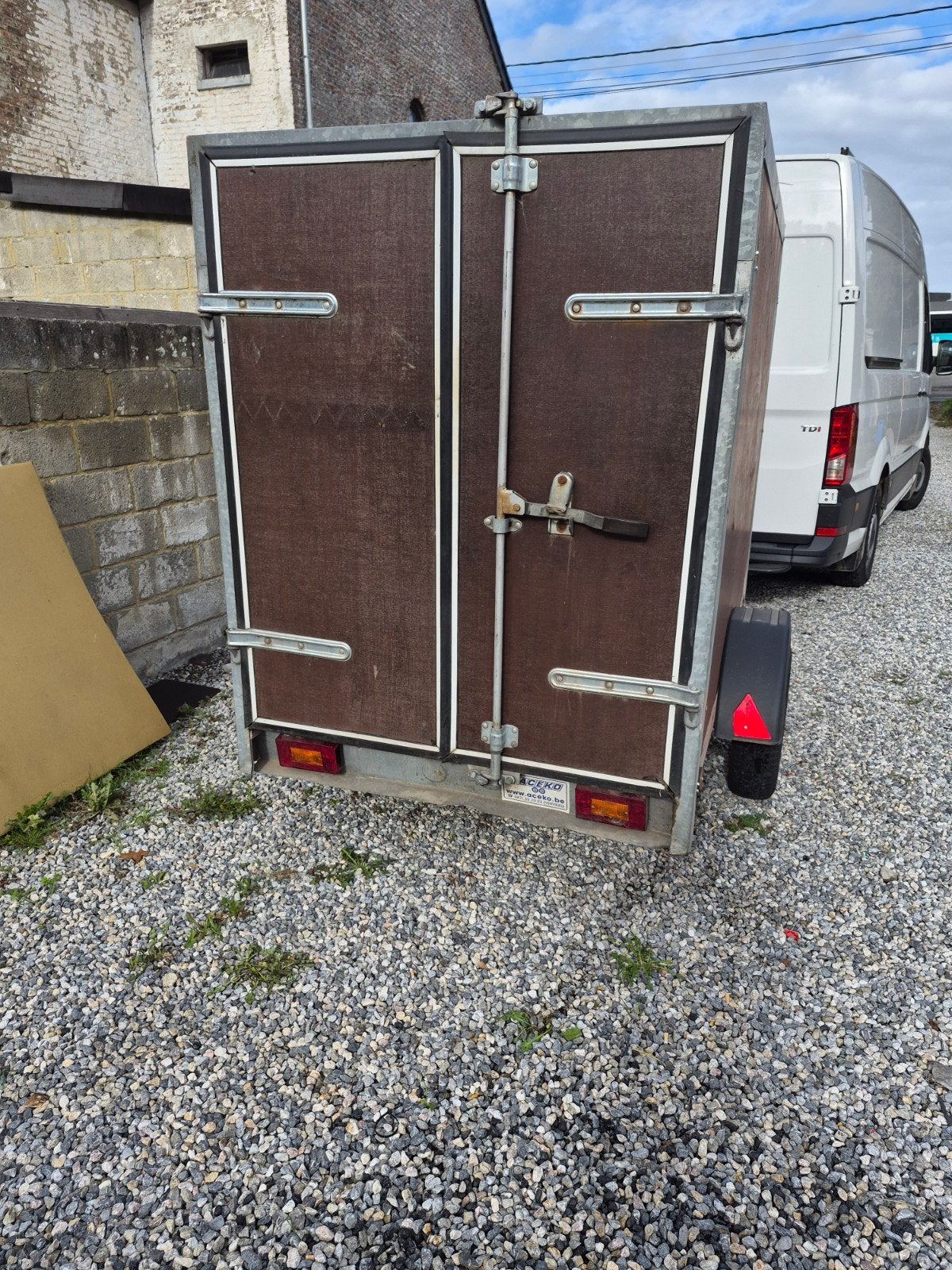 Leuke kleine gesloten trailer, Auto diversen, Ophalen, Gebruikt