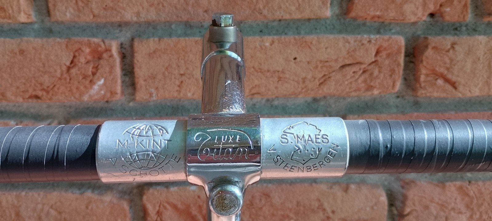 GITAN luxe CHROOM racefiets stuur - M. Kint & S. Maes, Enlèvement ou Envoi, Utilisé, Autres matériaux, Autres marques