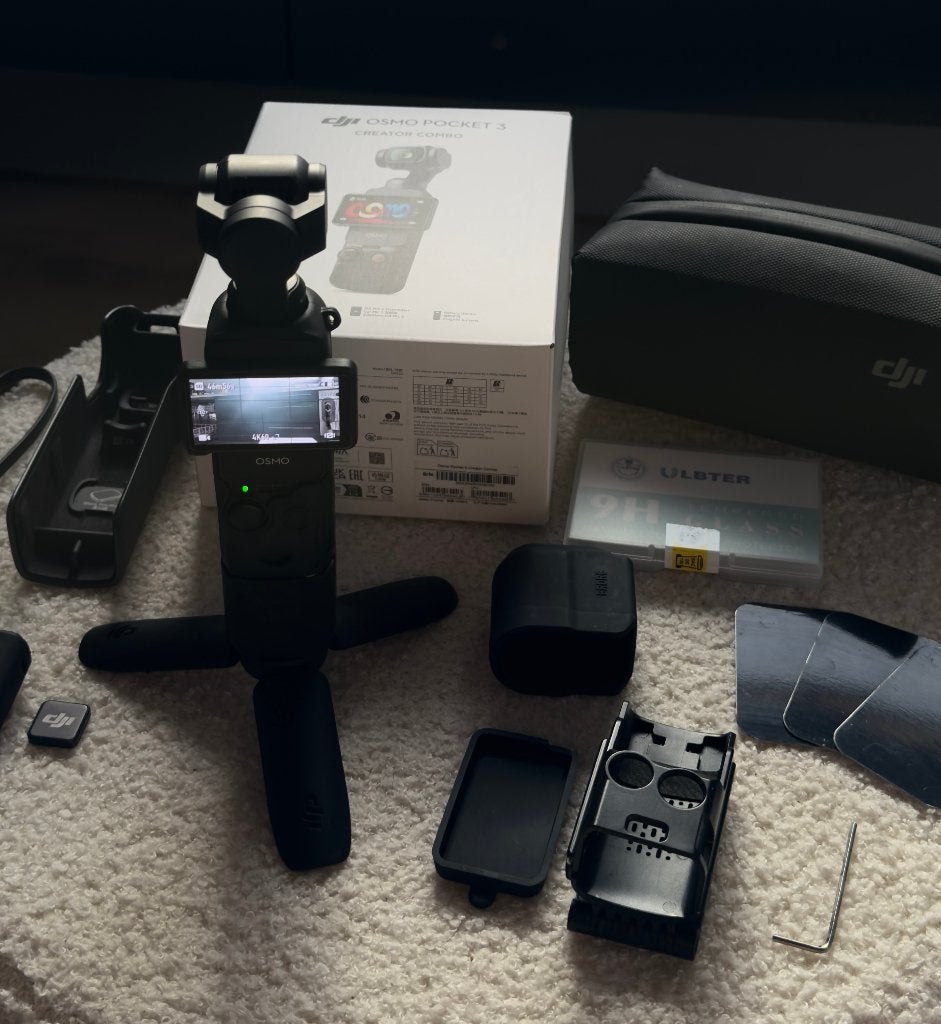 DJI Osmo Pocket 3 + Mic 2 + grand-angle + accessoires, Audio, Tv en Foto, Ophalen, Zo goed als nieuw, Overige merken