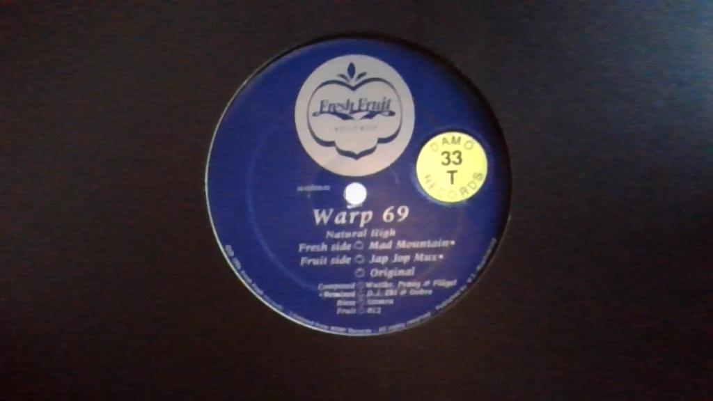 WARP 69 " NATURAL HIGH ", Cd's en Dvd's, Vinyl | Dance en House, Ophalen of Verzenden, Zo goed als nieuw, 12 inch, Techno of Trance