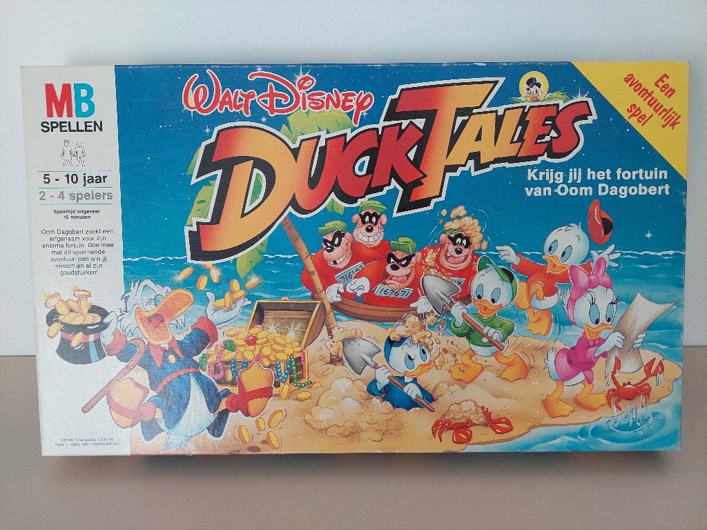 Ducktales bordspel, Trois ou quatre joueurs, Enlèvement, Comme neuf, MB spelen