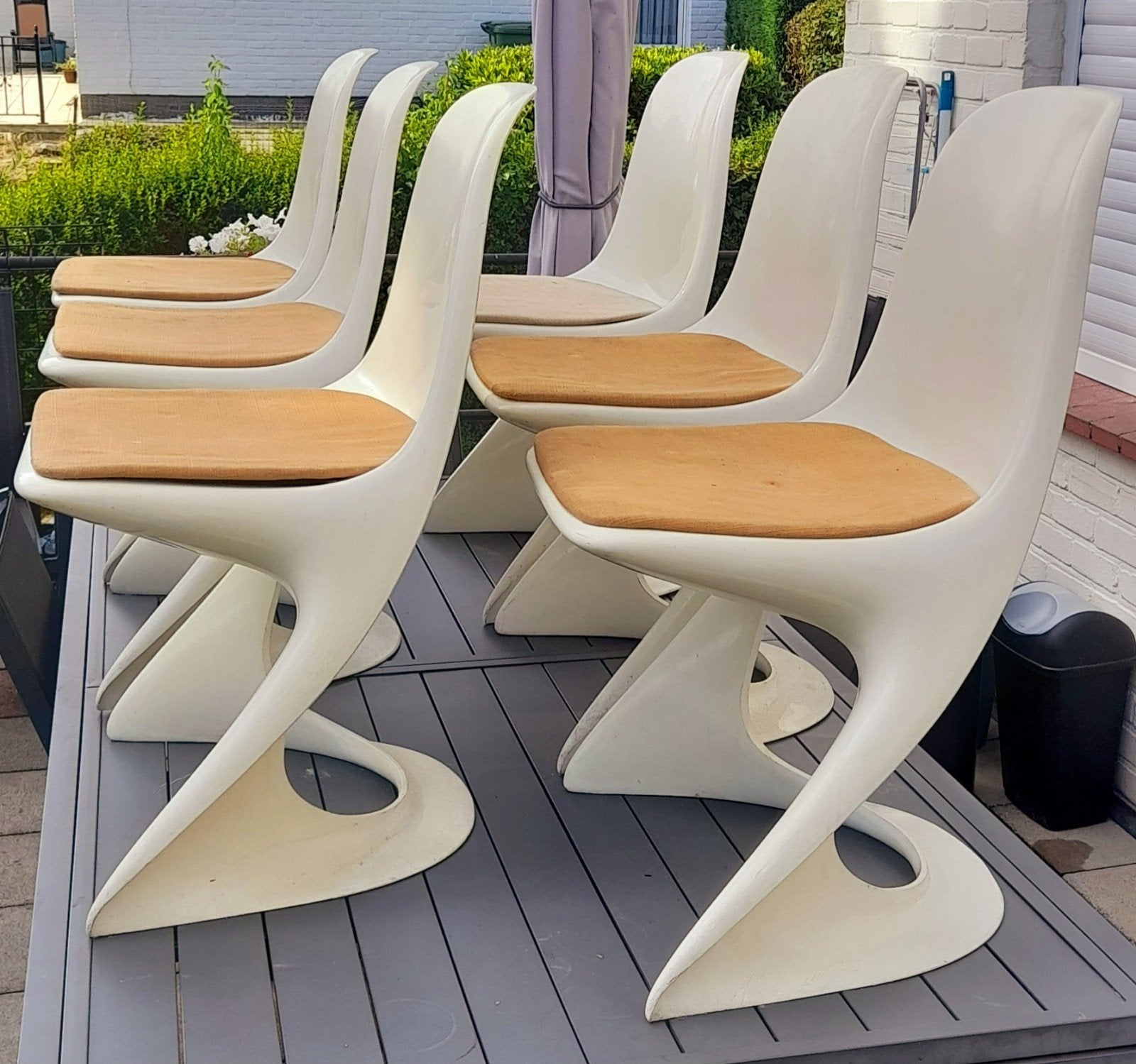 CHAISES DESIGN CASALINO '70 Alexander Begge Casala, Enlèvement ou Envoi, Plastique