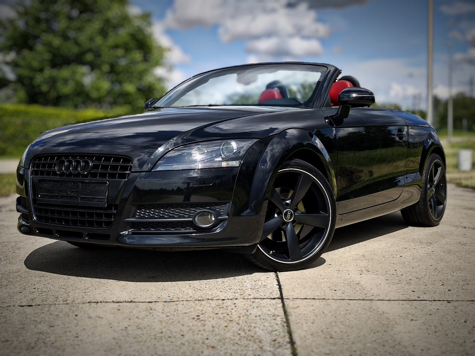 Audi TT cabrio Xenon 19' inch velgen, Parkeersensor, TT, Zwart, Leder