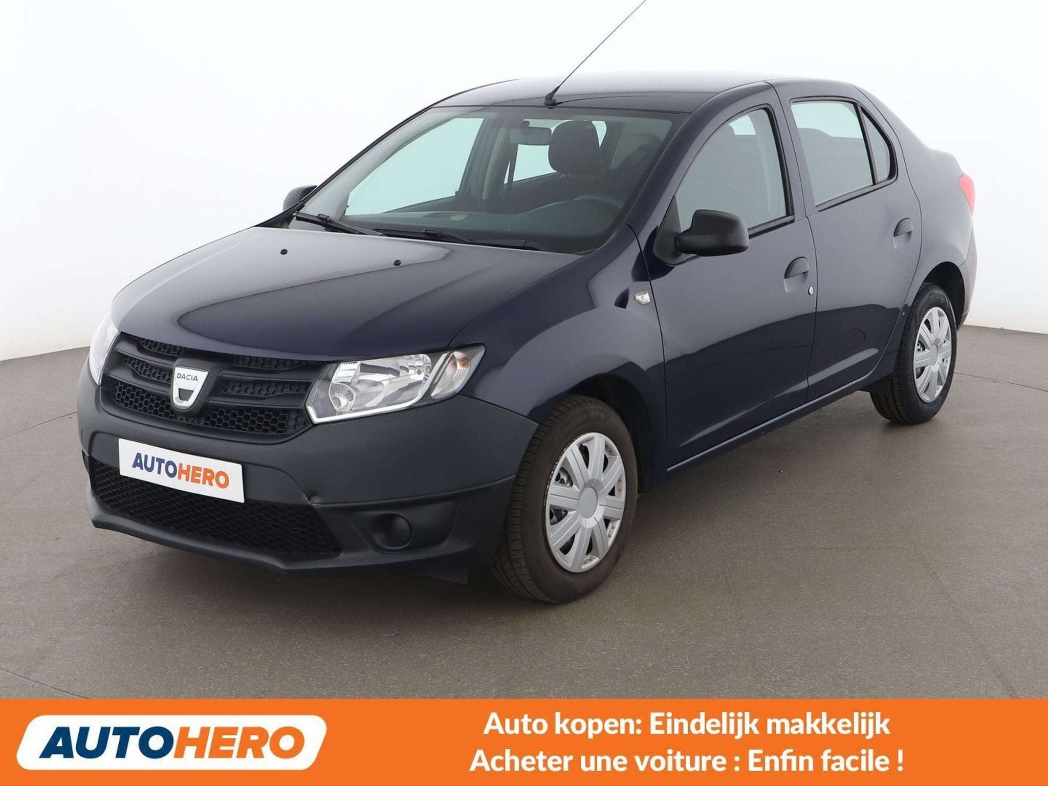 Dacia Logan 1.2 Acces (bj 2015), Auto's, Stof, Blauw, 55 kW, 1149 cc