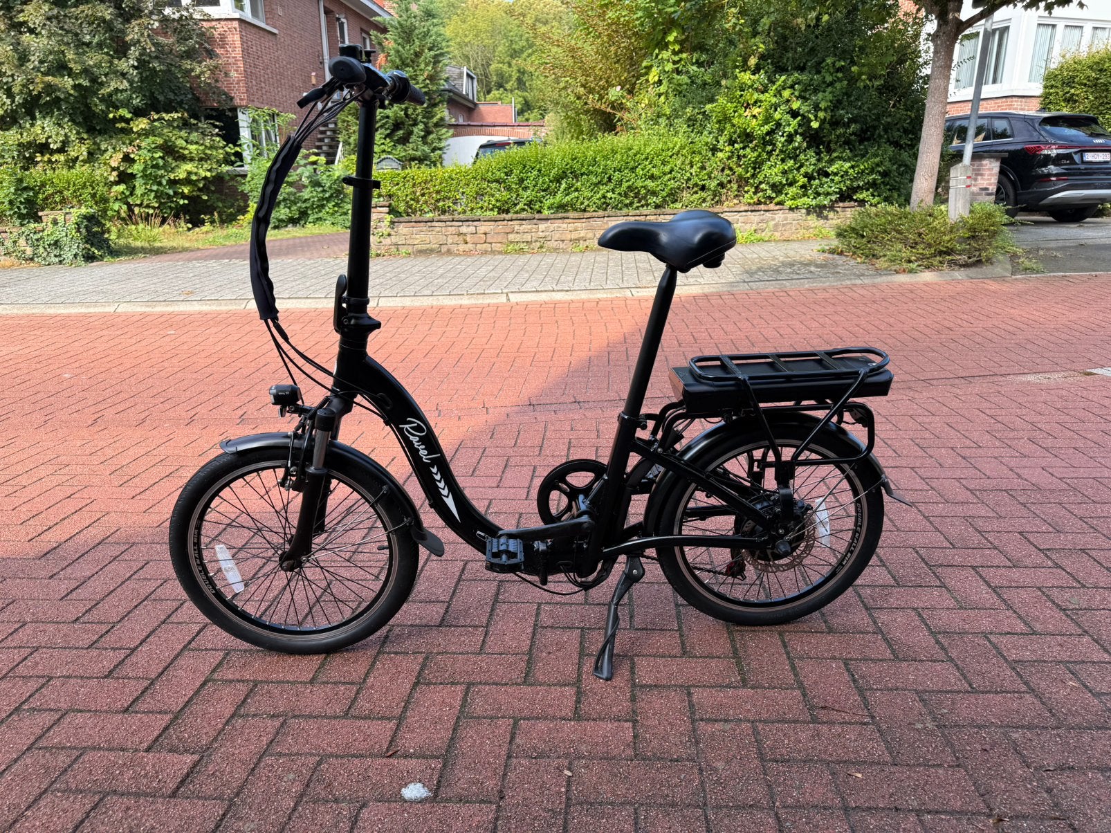 zwarte MBM Ravel elektrische vouwfiets, Fietsen en Brommers, Fietsen | Vouwfietsen, Ophalen of Verzenden, Zo goed als nieuw, Versnellingen