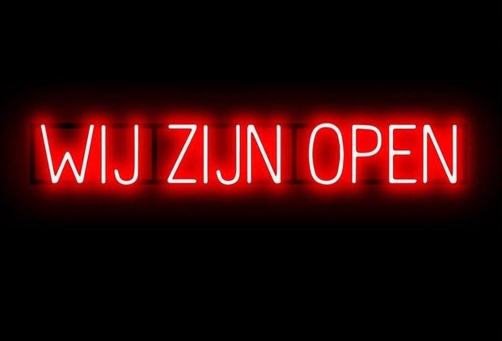 Open tot 21.30 u., Ophalen, Nieuw, Pijlen