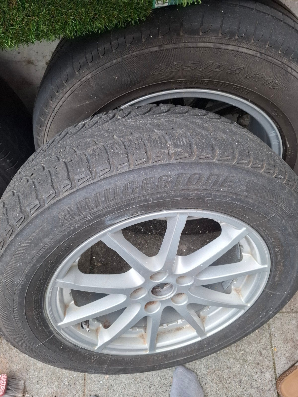 4 jantes avec pneus hiver 17 pouce rover evoque 200 eur, Enlèvement, Pneus hiver, Pneu(s)