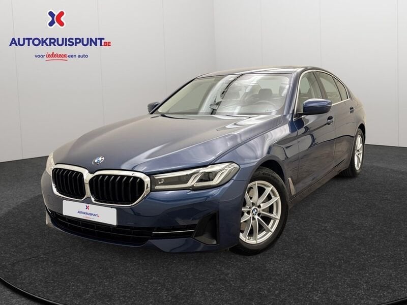BMW Série 5 520i, Auto's, BMW, Automaat, Gebruikt, Blauw, https://public.car-pass.be/vhr/5ed1f06a-aec4-488f-8b3a-4694133f6c72