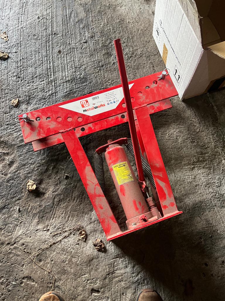Metal Works Hydraulische buizenplooier tot 2", Doe-het-zelf en Bouw, Ophalen, Gebruikt