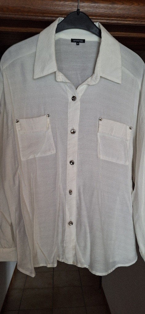 Caroline Biss blouse maat 38 - nieuw, Vêtements | Femmes, Blouses & Tuniques, Neuf, Taille 38/40 (M), Blanc, Caroline Biss