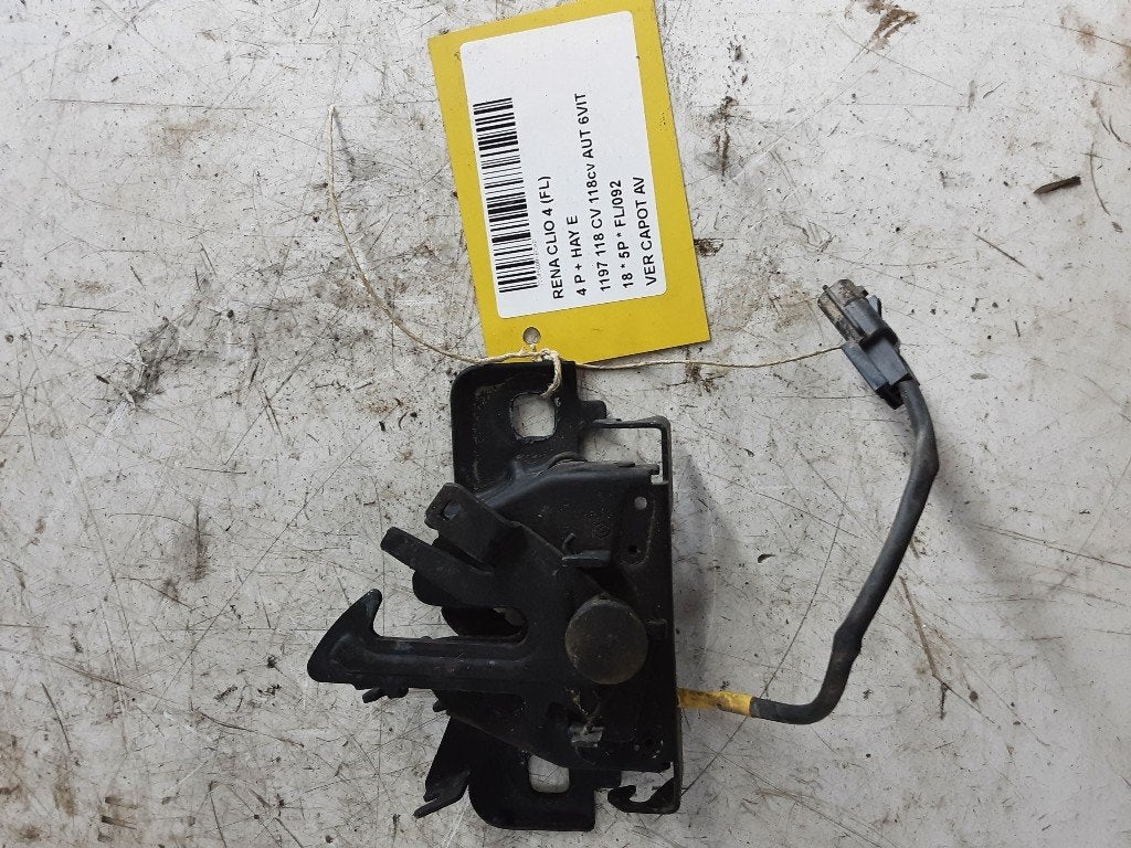 SERRURE CAPOT Renault Clio IV (5R) (01-2012/08-2021), Autos : Pièces & Accessoires, Utilisé, Renault
