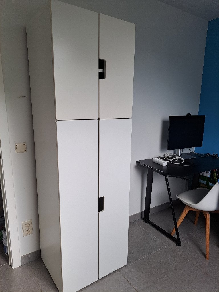 Kleerkast Ikea kinderkamer (wit), Ophalen, Met deur(en), Gebruikt, 50 tot 100 cm