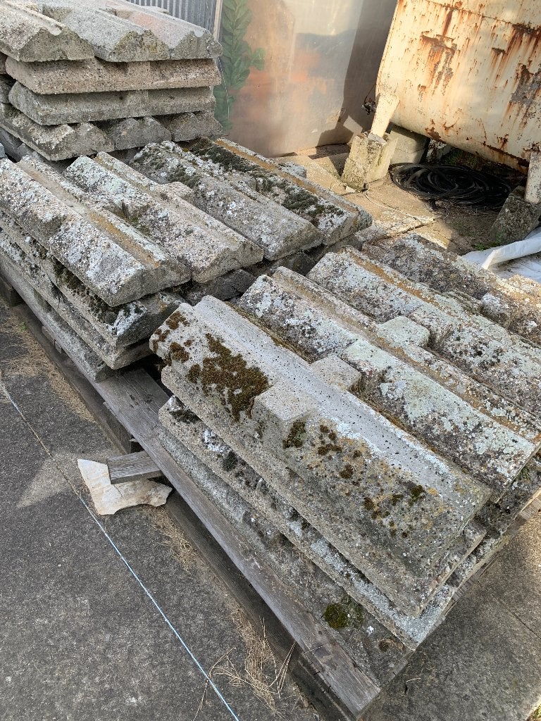 Blocs en béton, Enlèvement, Utilisé, Béton