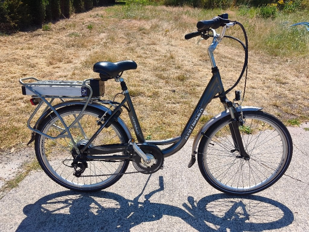 Rambler elektrische aluminium fiets in goede staat, Autres marques, 47 à 51 cm, Enlèvement, Moins de 30 km par batterie