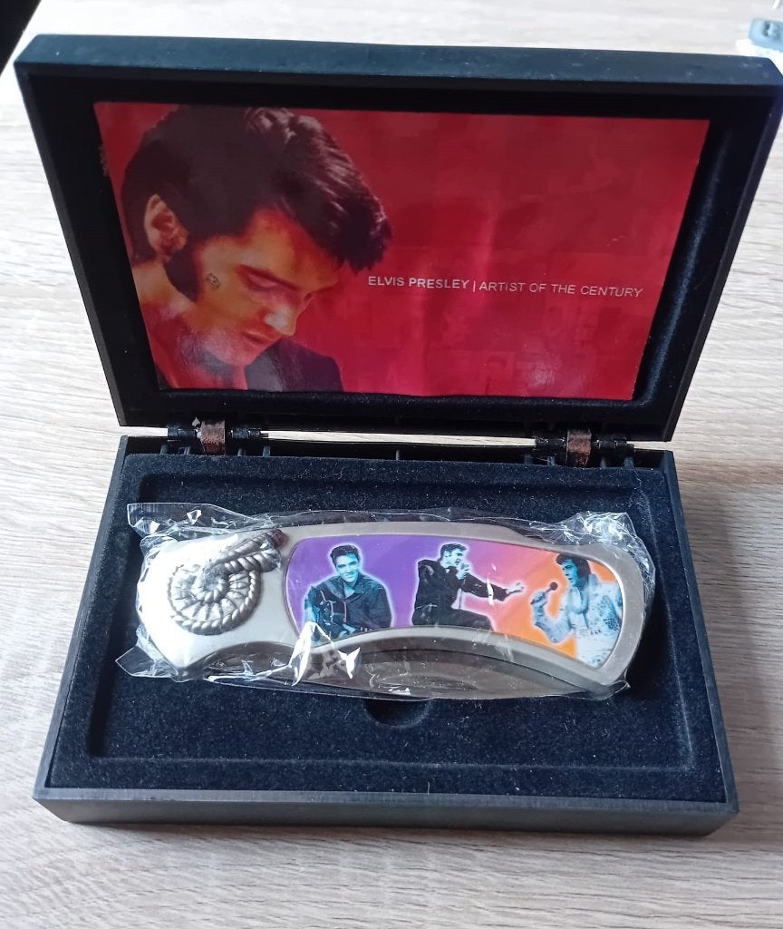 Couteau de poche  Elvis Presley "artist of the Century" neuf, Collections, Enlèvement, Neuf