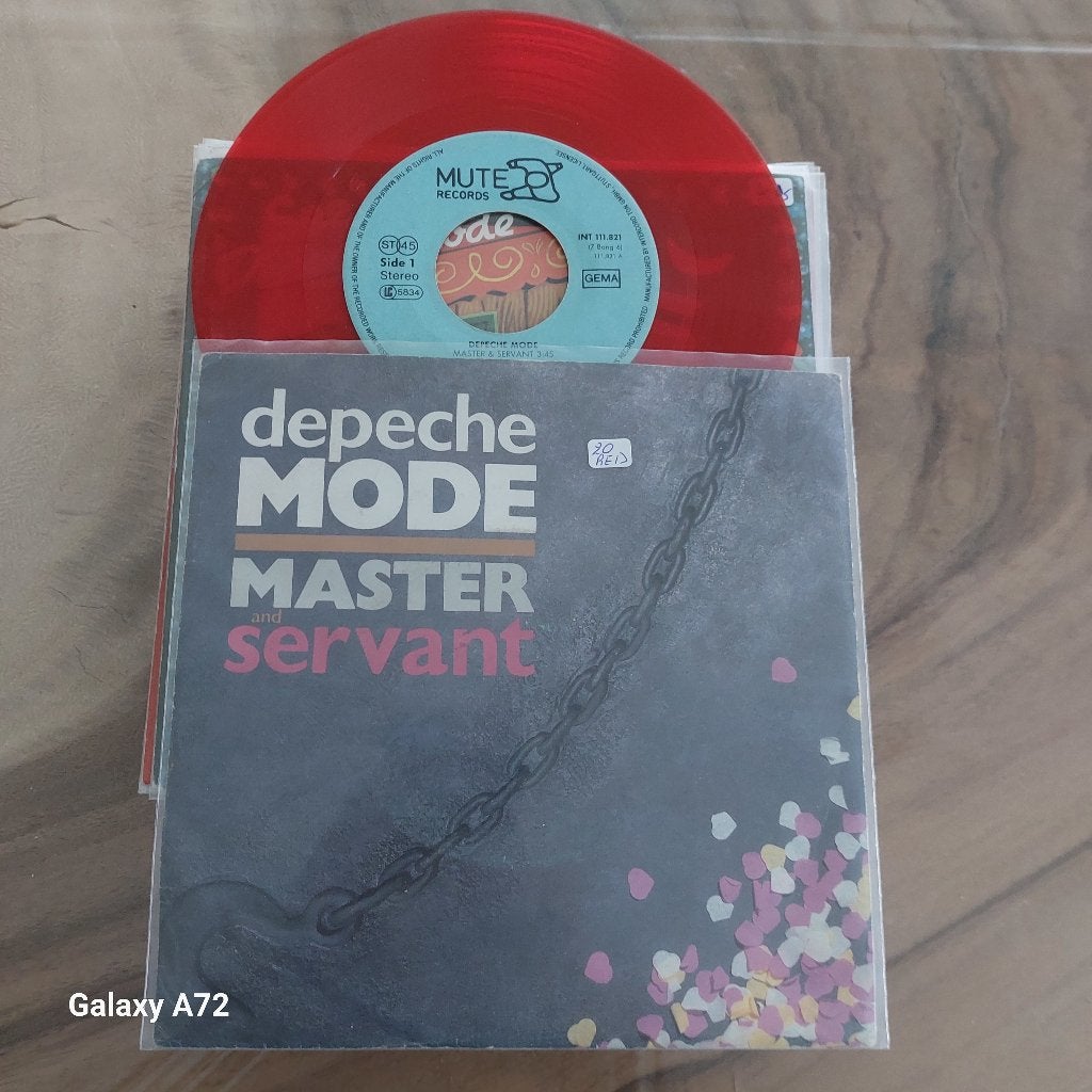 depeche mode master and servant red vinyl, Gebruikt, 7 inch, Ophalen of Verzenden, Pop