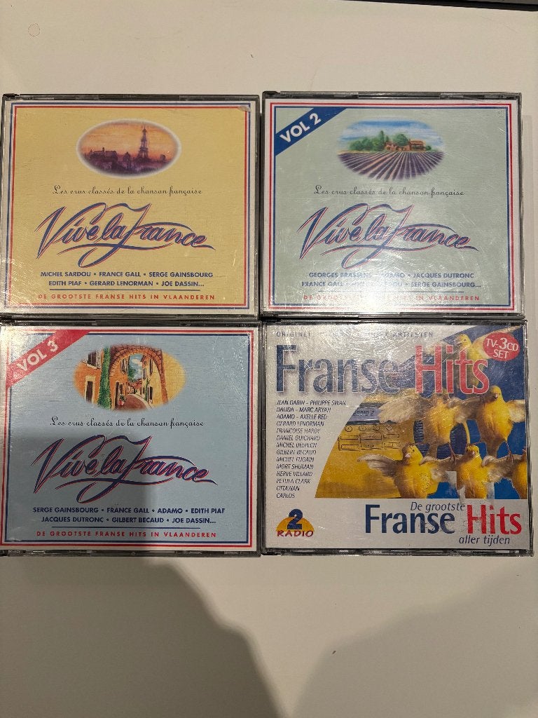 Vive la France (1-2-3) + De grootste Franse hits, Cd's en Dvd's, Cd's | Franstalig, Ophalen of Verzenden, Gebruikt