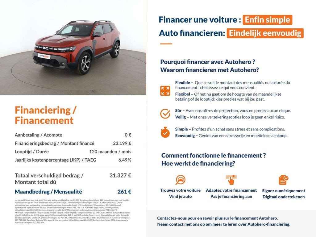 Renault DUSTER 1.6 Hybrid Journey (automatique), Autres modèles, Achat, Euro 6, https://public.car-pass.be/vhr/2ad42cd7-f9d7-4659-9834-ef9d88fe6377