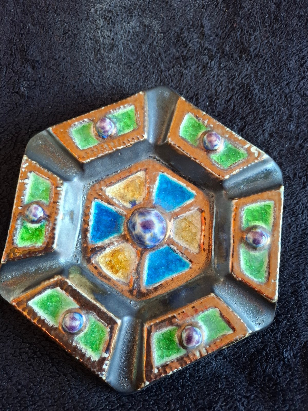 Cendrier ou vide poche hexagonal vintage R.Guerin, Enlèvement ou Envoi