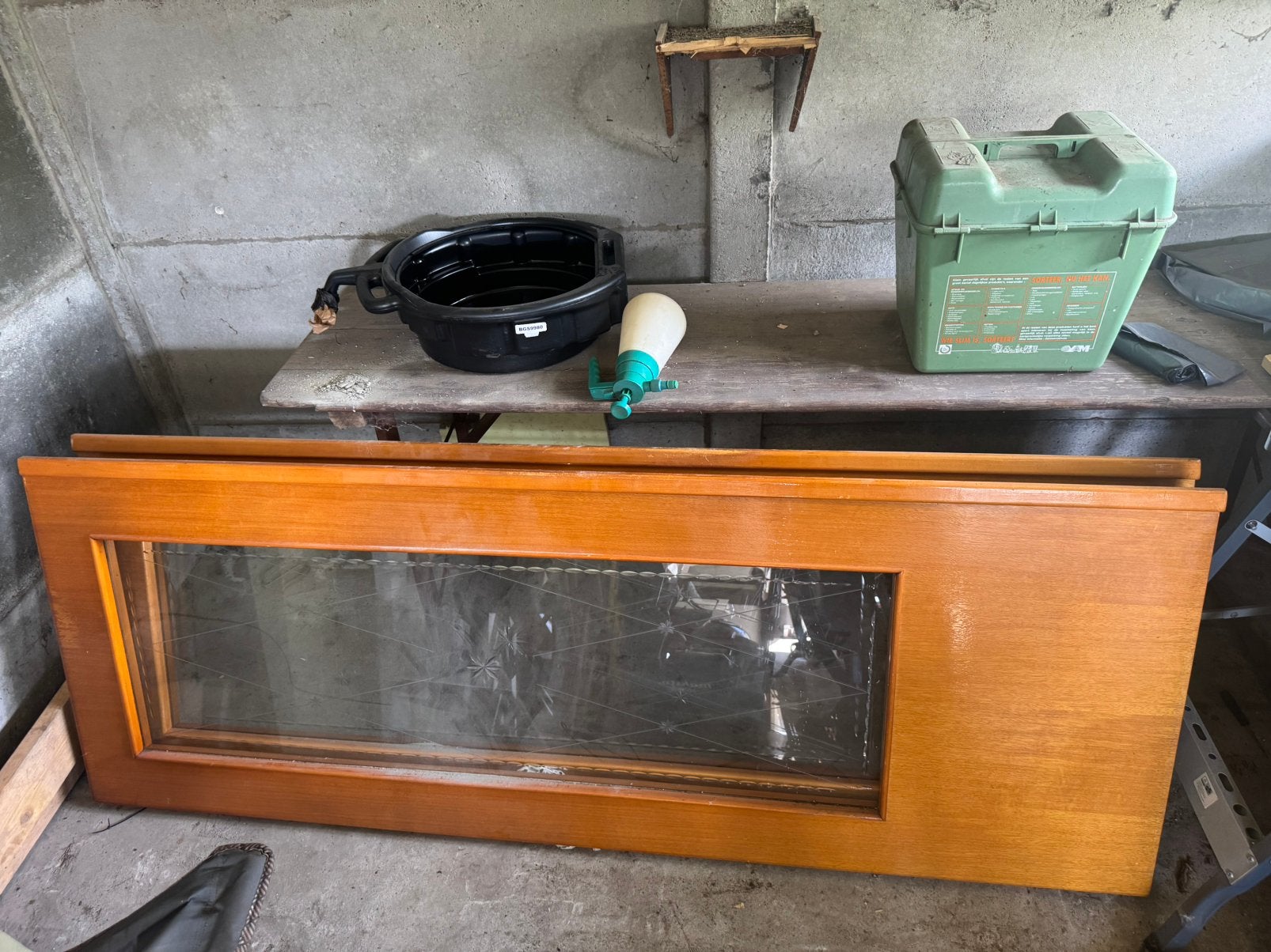 Dubbele deur met glas, Ophalen, Gebruikt, Binnendeur, 200 tot 215 cm