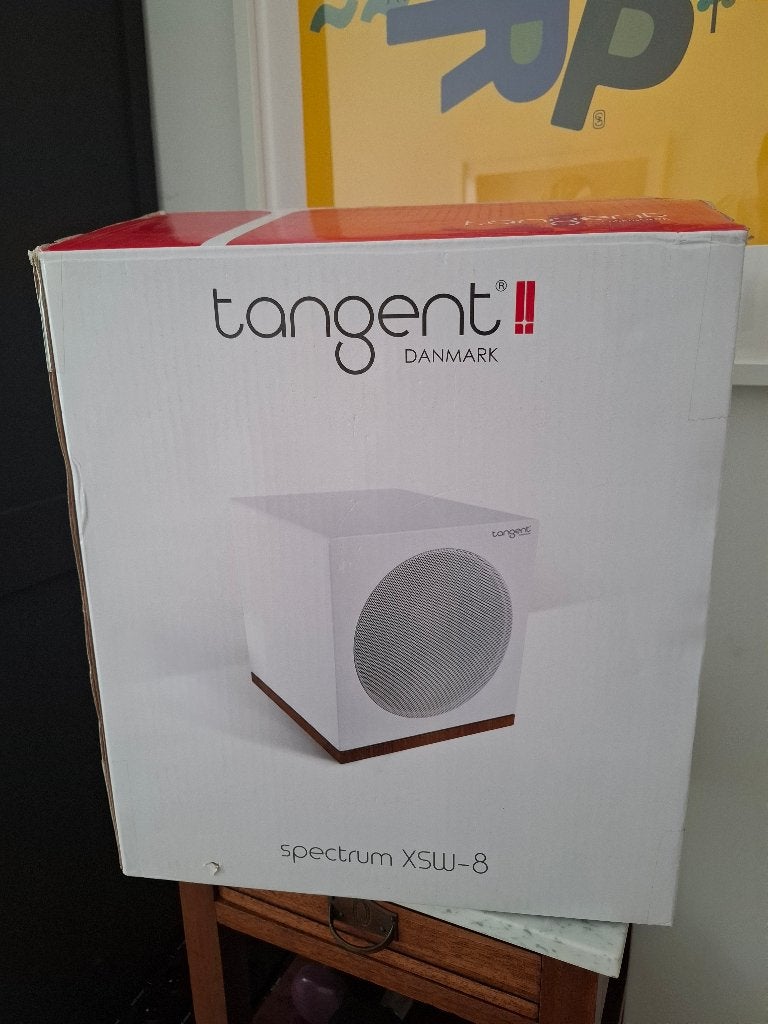 Tangent Spectrum XWS8 Subwoofer WIT, Overige merken, Subwoofer, Ophalen of Verzenden, Zo goed als nieuw