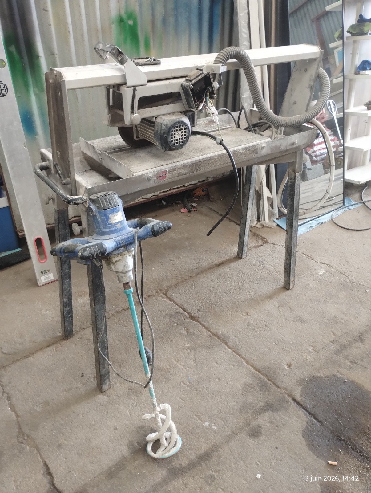 Coupe carrelage + mélangeur, Bricolage & Construction, Enlèvement
