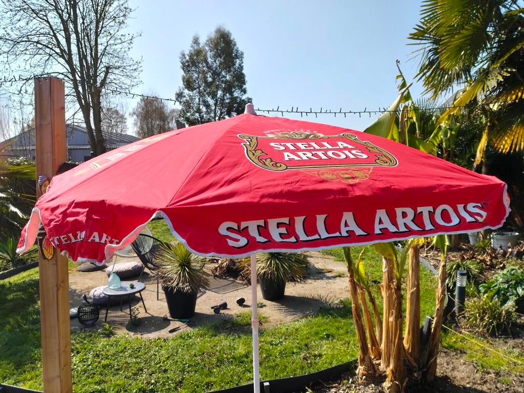 Parasol Stella artois, Ophalen, Stella Artois